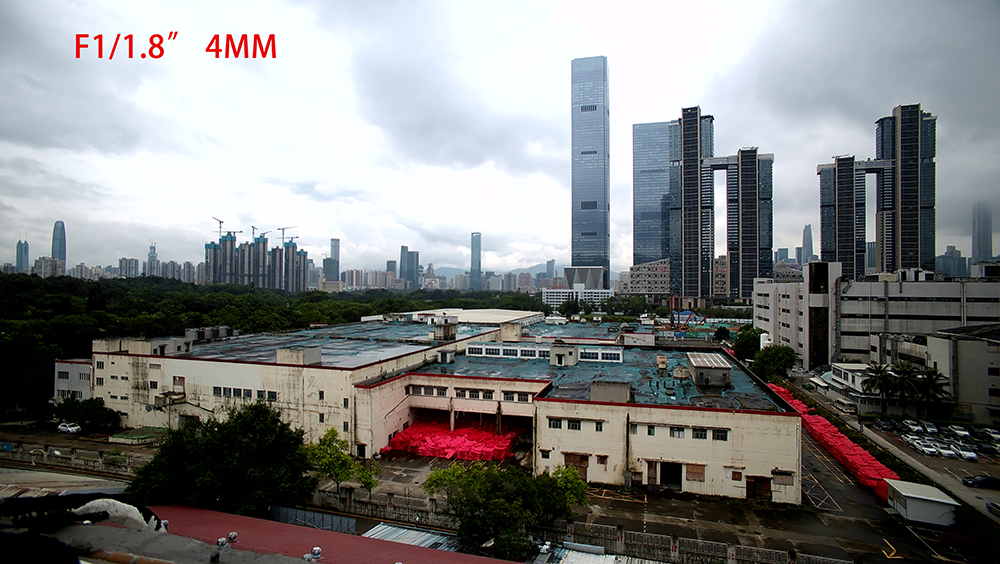 无畸变4mm工业镜头F1/1.8”